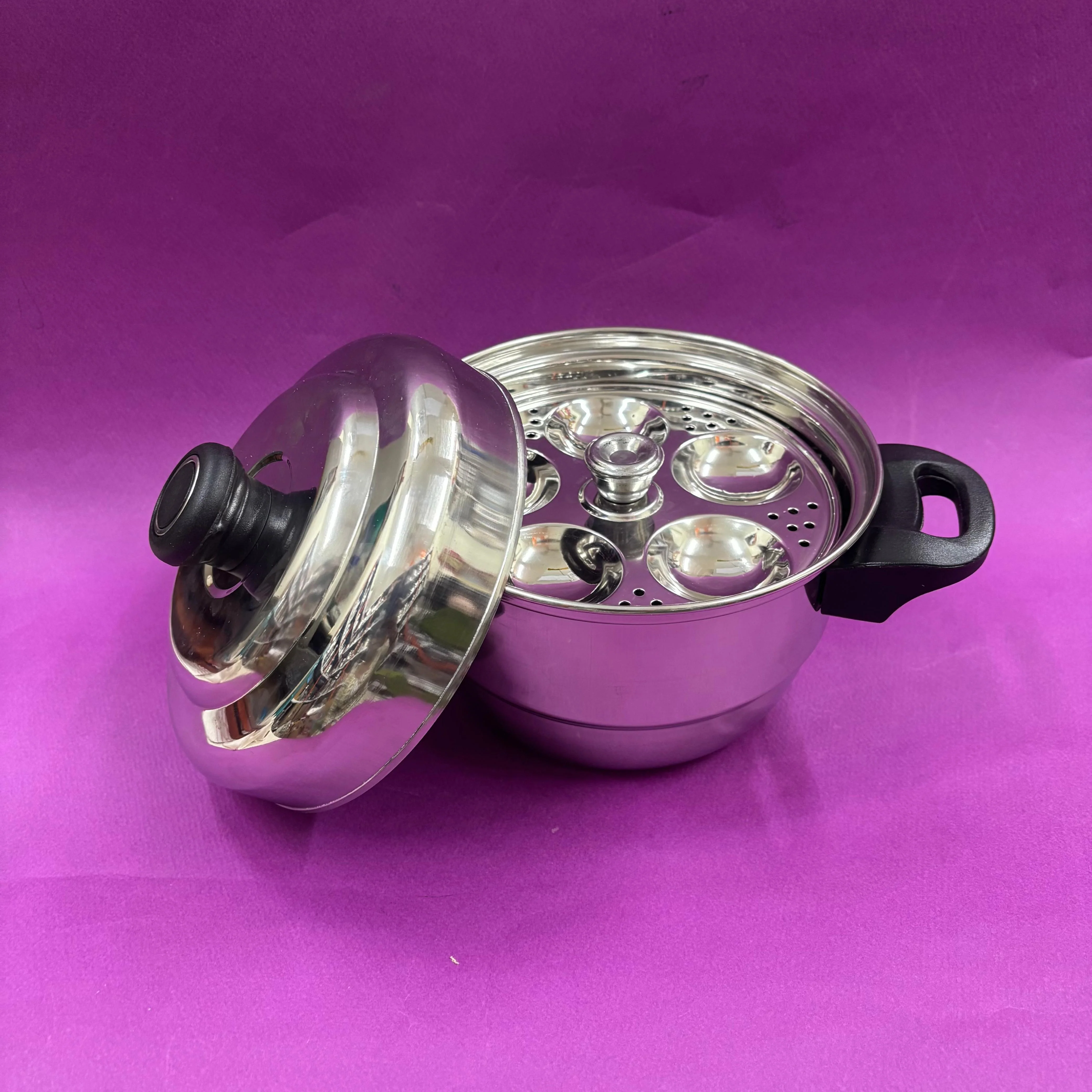 15 Mini Idli Pot in Stainless Steel - Image 2