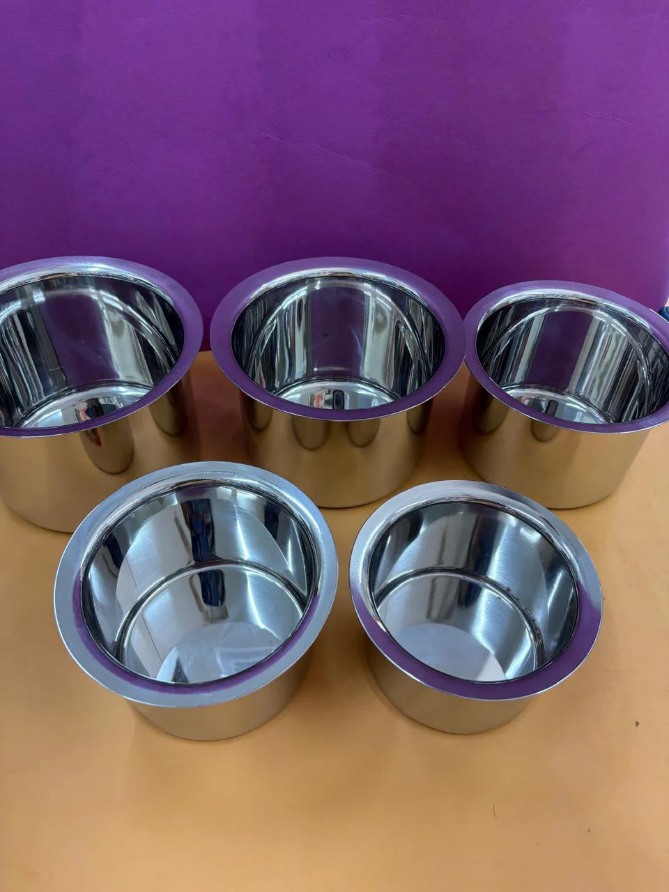 9 in 1 Chettinad Short Adukku Set in Stainless Steel - Image 3