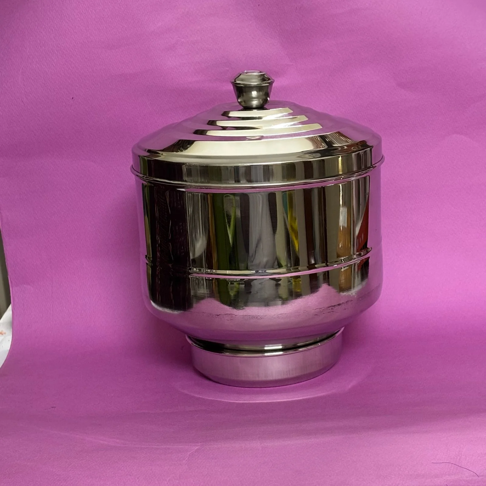 Appalam Strainer - Appalam Storage Container in stainless steel - Image 3