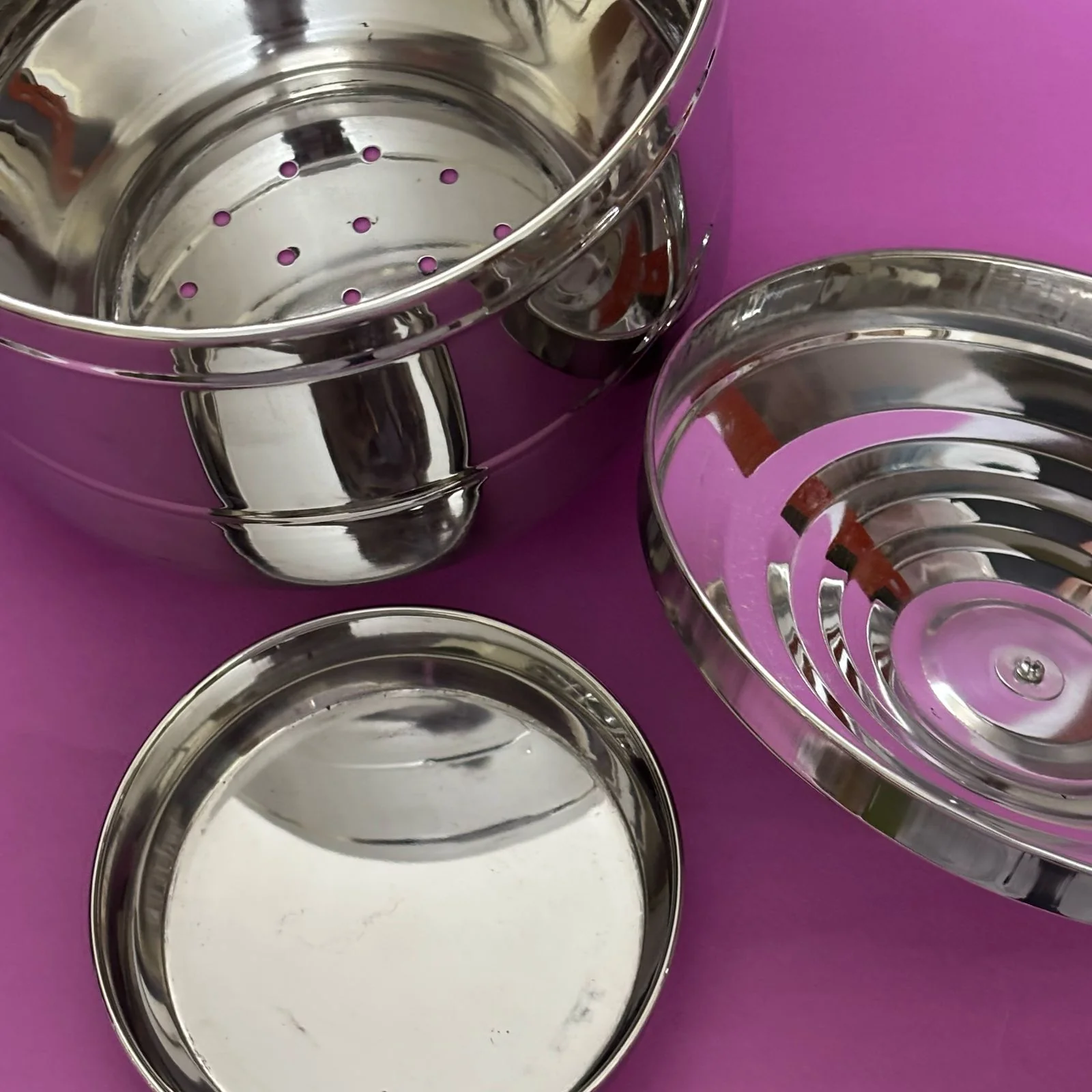 Appalam Strainer - Appalam Storage Container in stainless steel - Image 6