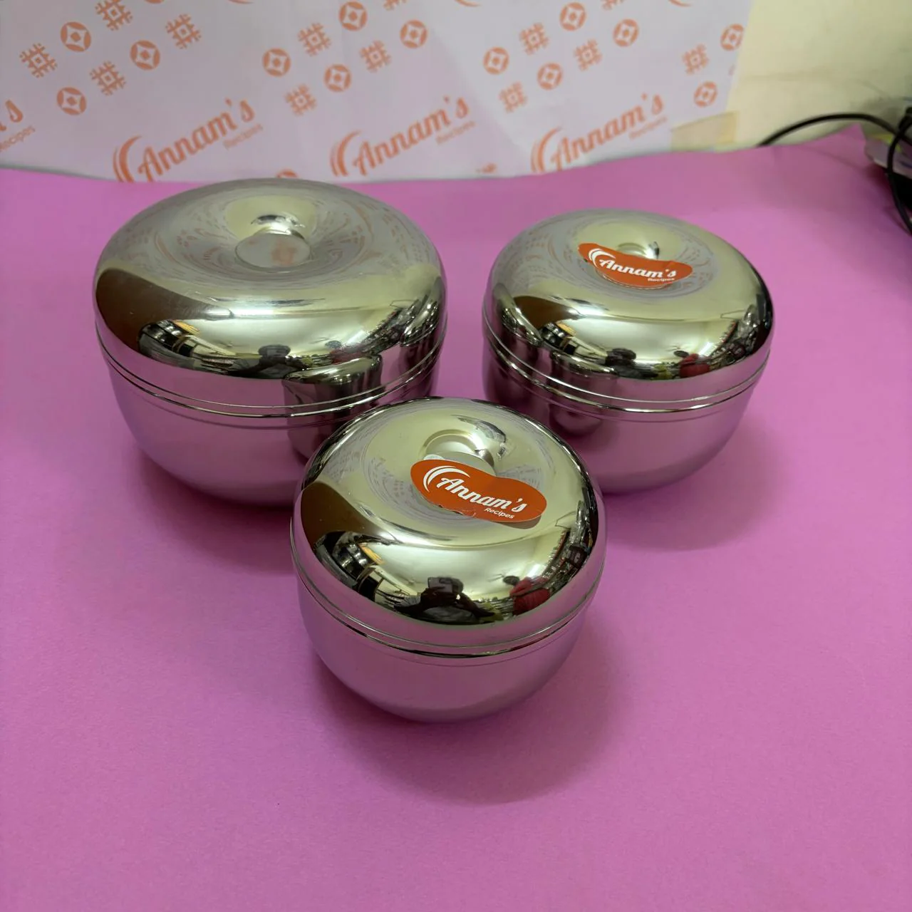 Apple Dabba  Set of 3 - Image 3