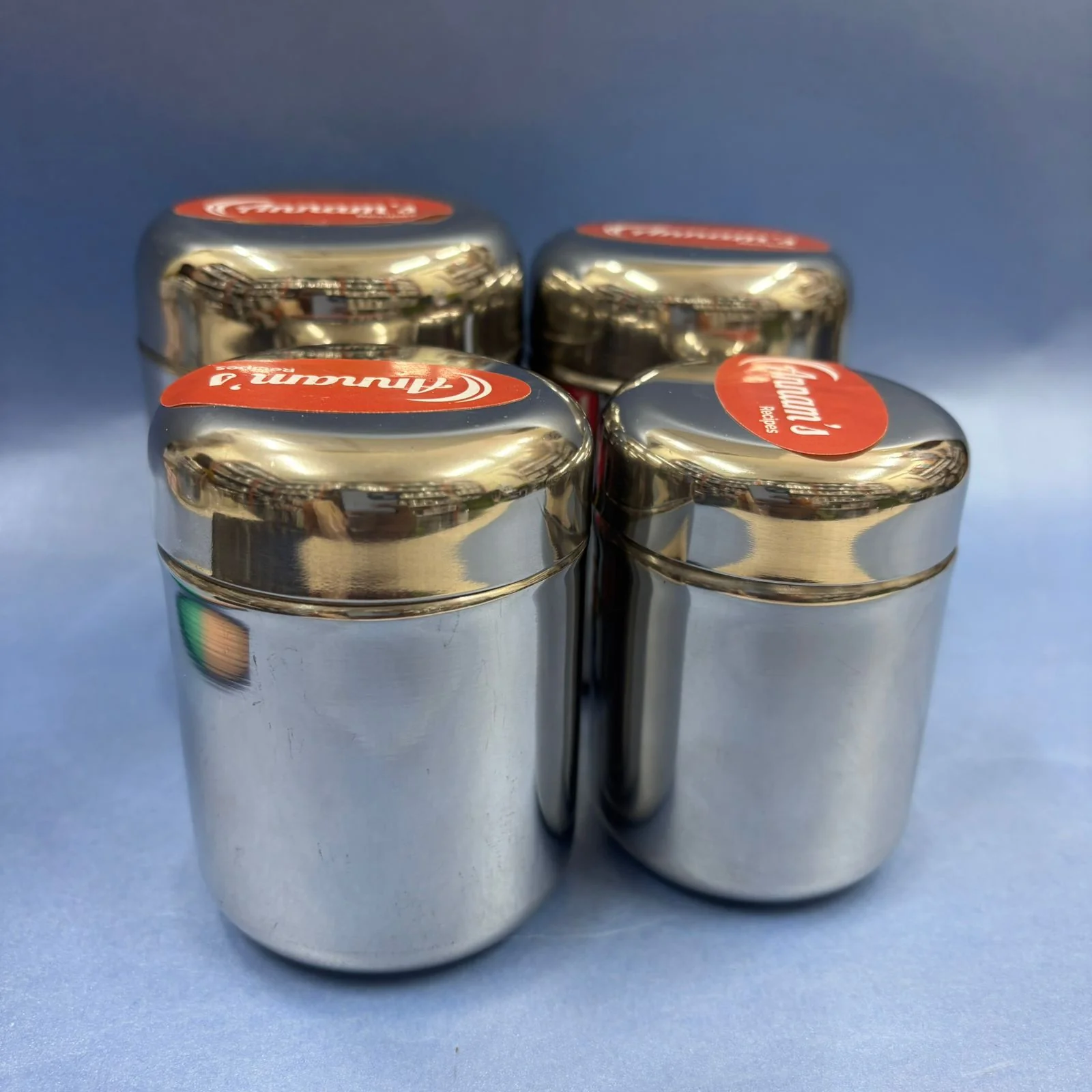 Apple Deep Dabba - Stainless Steel Container with Lids - Image 2