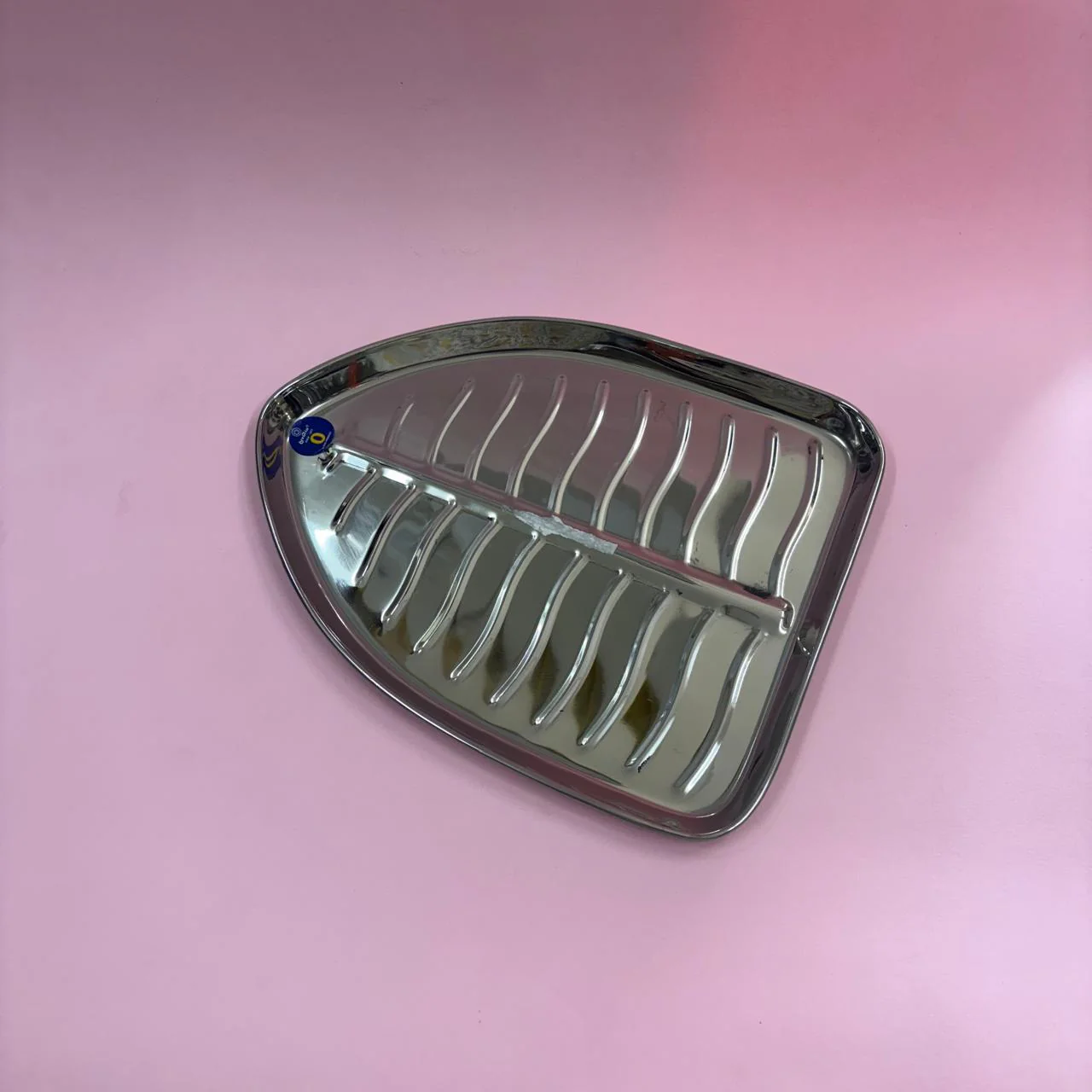 Banana Leaf Shape Stainless Steel Plate - Image 3