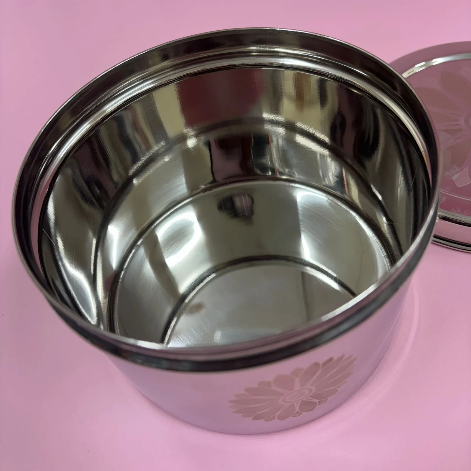 Deep Stainless Steel Tiffin Box -  Large - Image 3