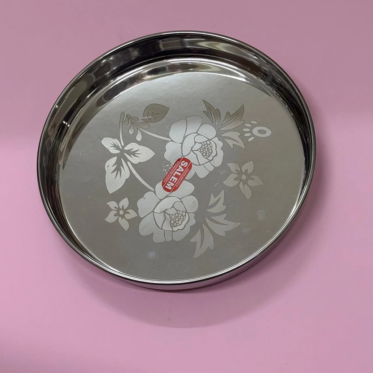 Dinner Plate – Flower Design | Salem Stainless Steel - Image 2