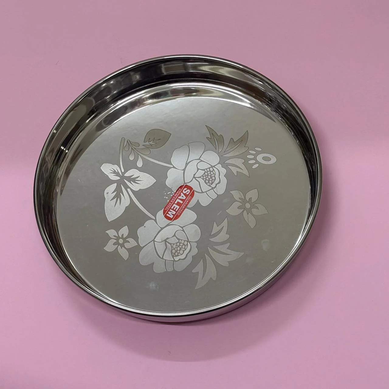 Dinner Plate – Flower Design | Salem Stainless Steel - Image 3