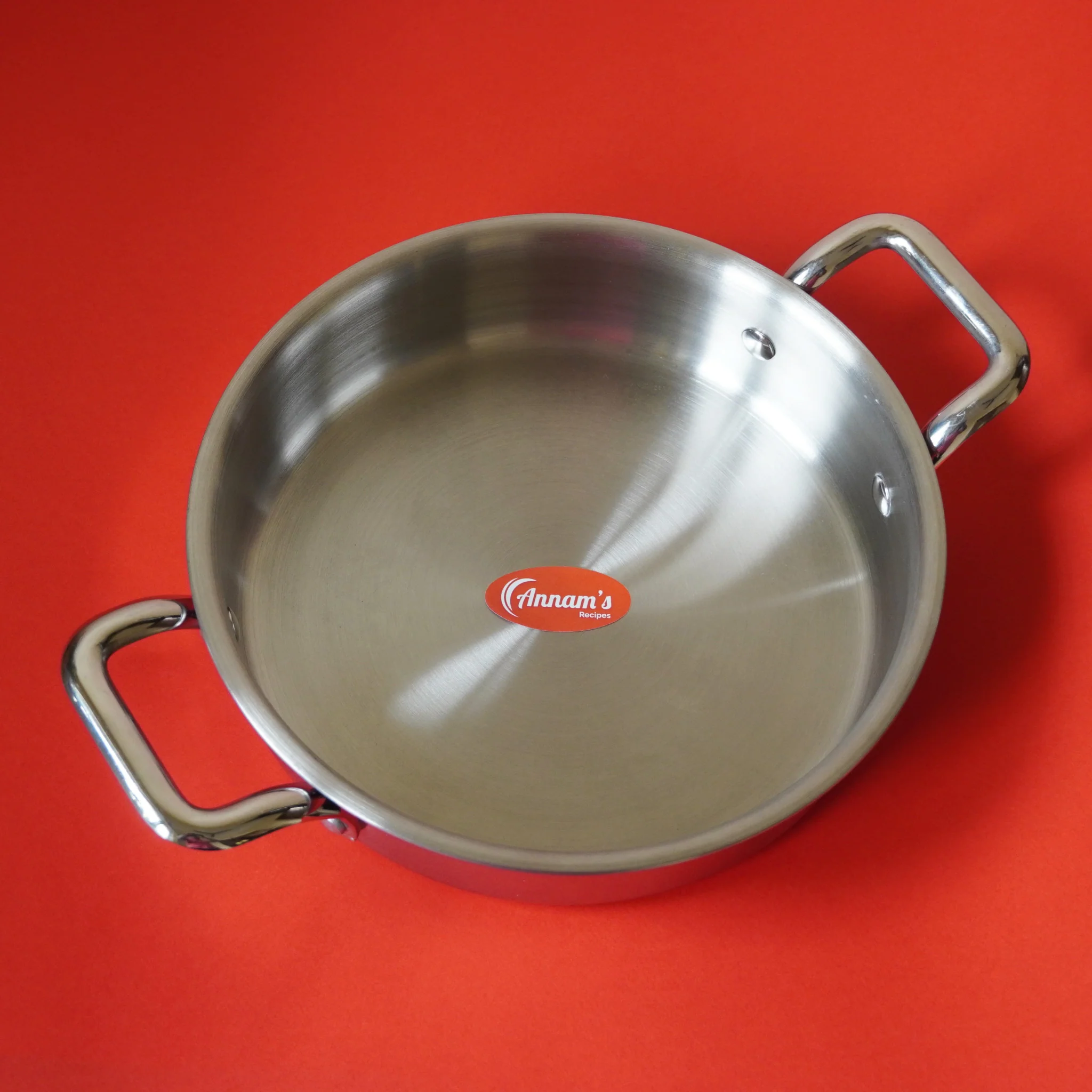 Double Handle Skillet – Triply Stainless Steel - Image 3