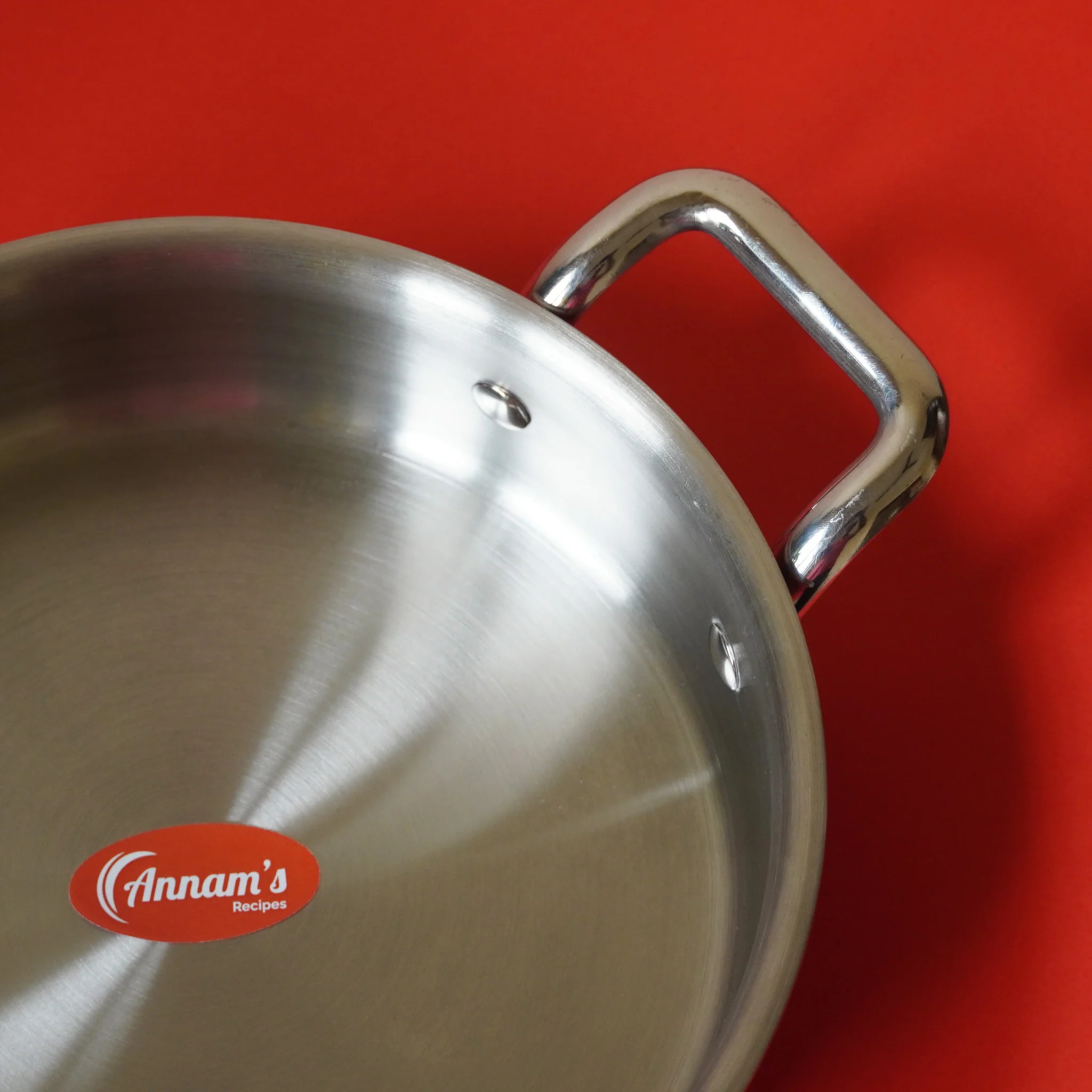 Double Handle Skillet – Triply Stainless Steel - Image 4