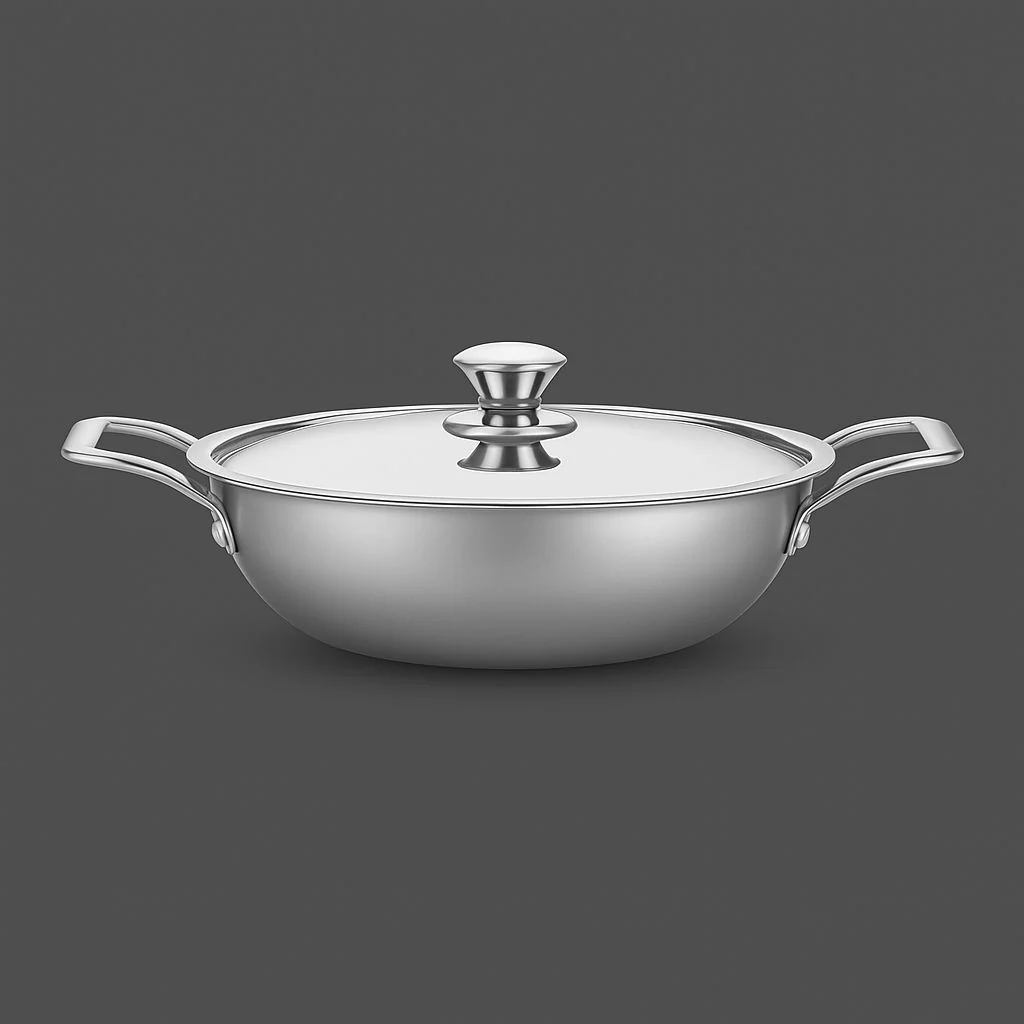 ES TriPly Kadai - Stainless Steel - Image 3