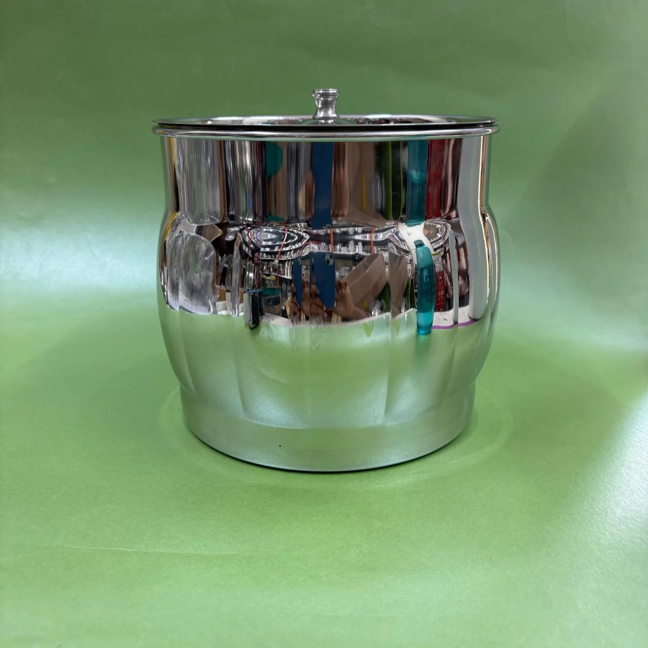 Fancy Stainless Steel Storage Container with Lid - Image 2