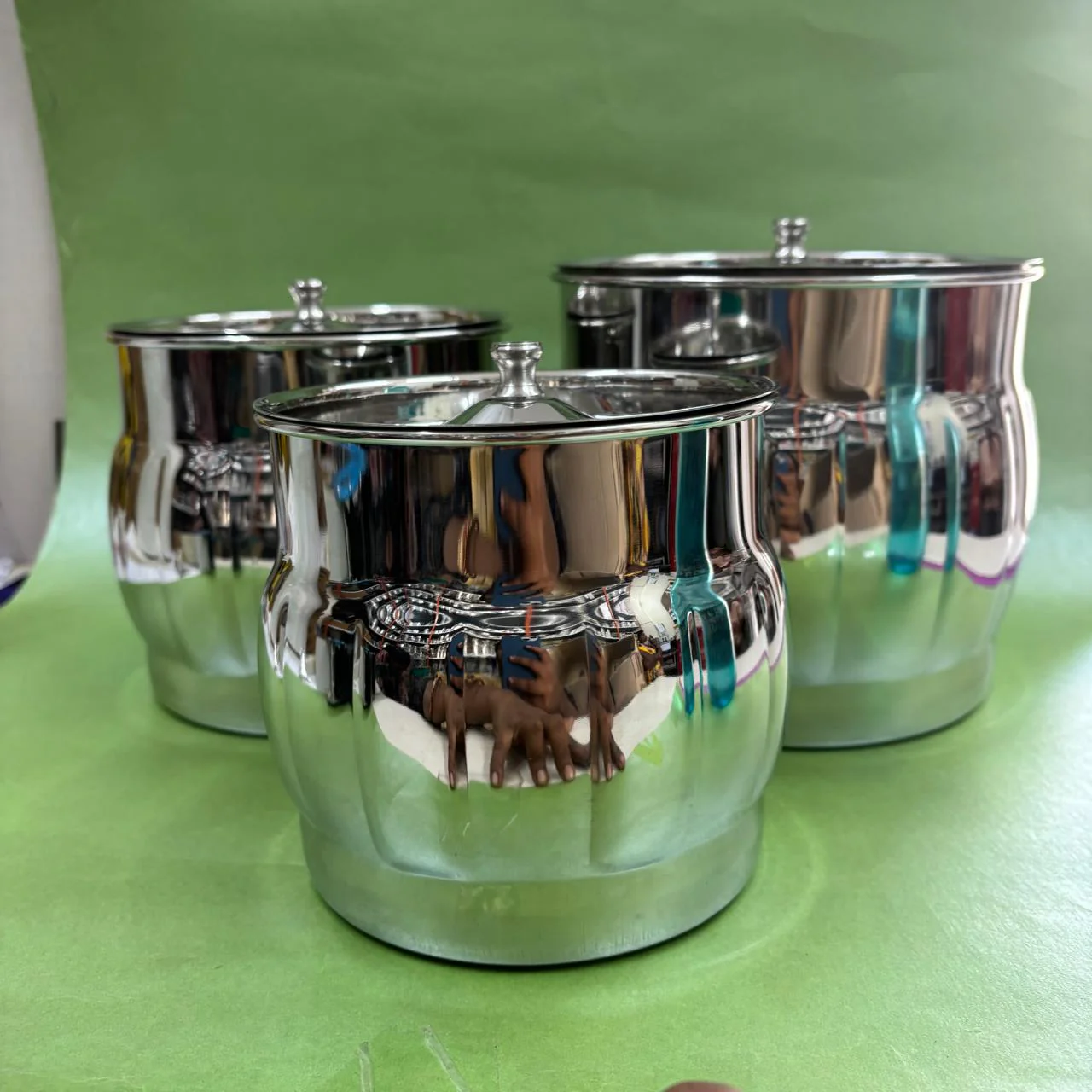 Fancy Stainless Steel Storage Container with Lid - Image 5