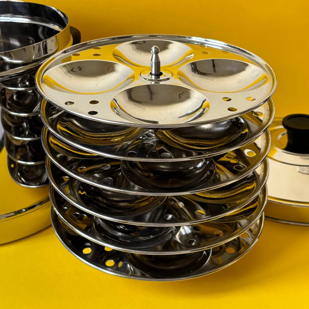 Idli Cooker in stainless steel - Image 6