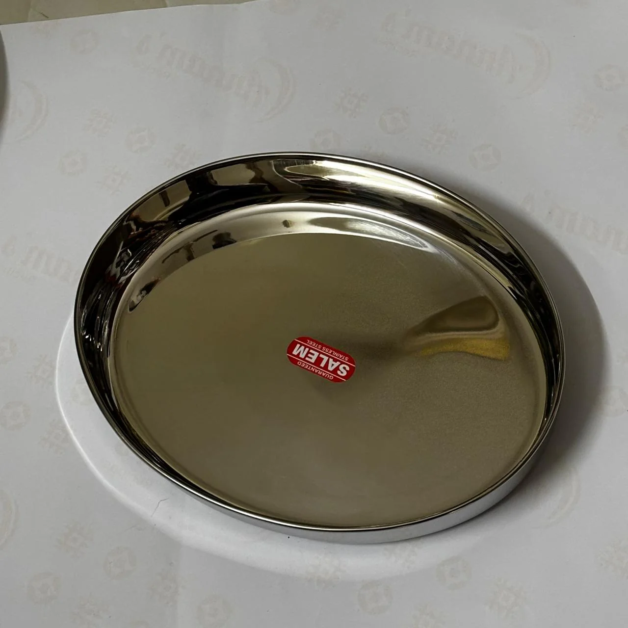 Oval Lunch  plate In Stainless Steel - Image 6