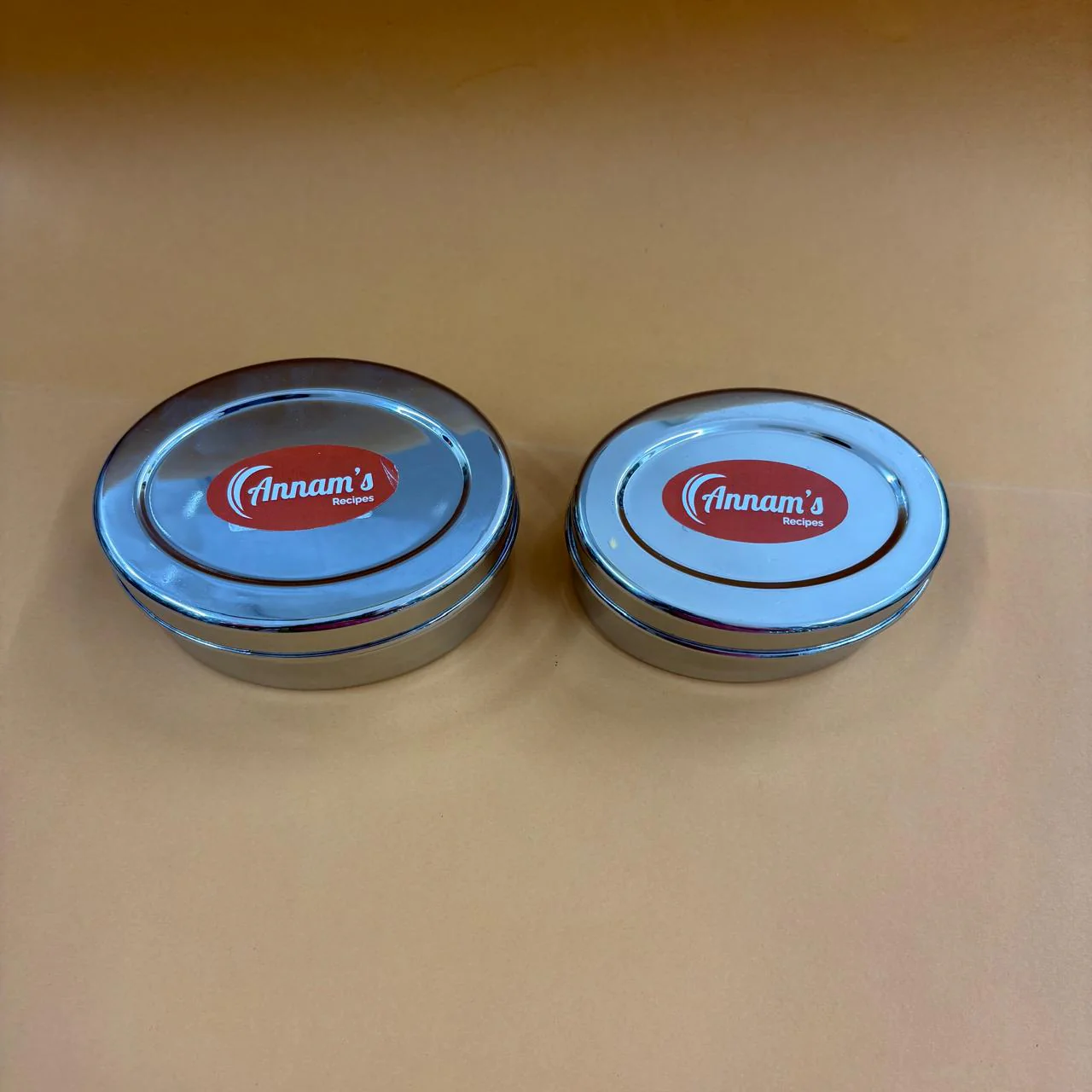 Oval Snacks Box in Stainless Steel - Image 2