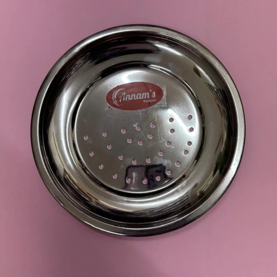 Rice pot strainer plate in stainless steel - Image 4