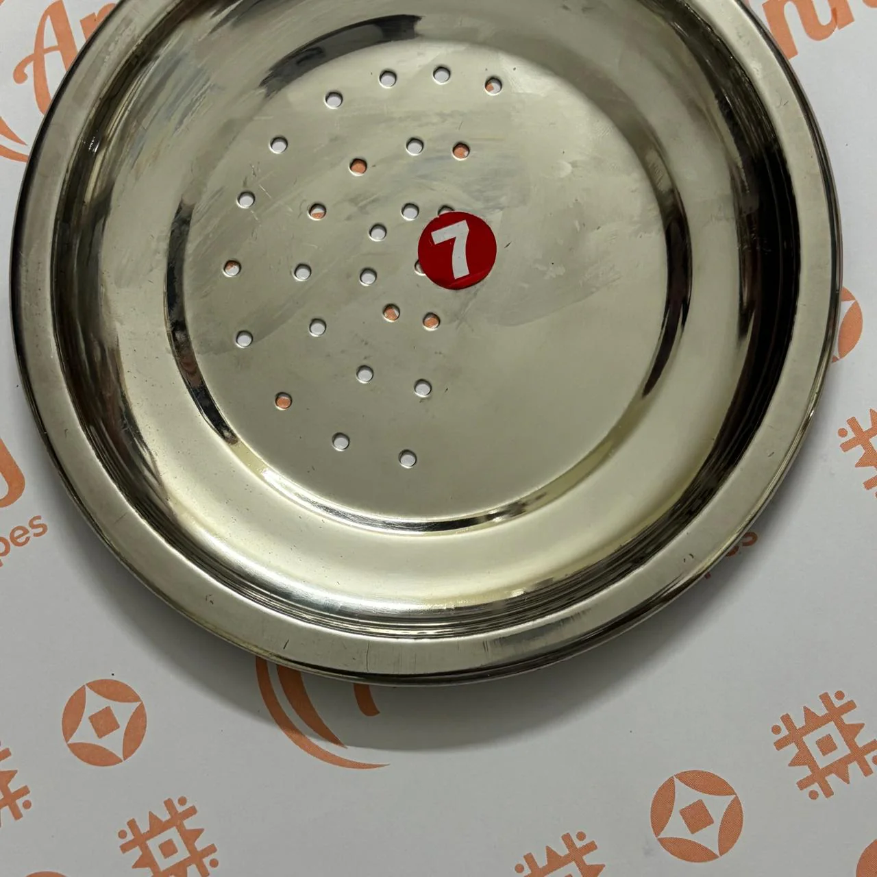 Rice pot strainer plate in stainless steel - Image 6
