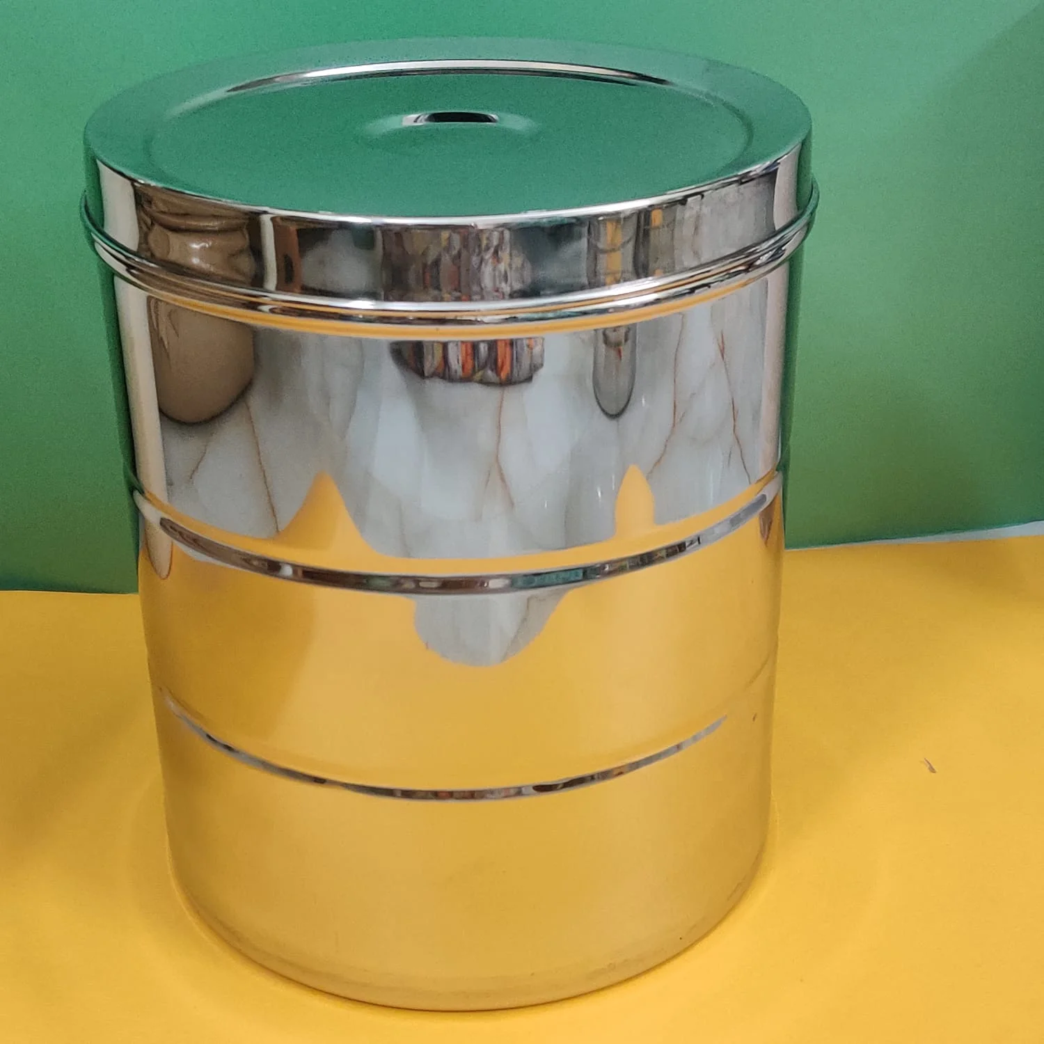 Chettinad Stainless Steel Rice Keeper - Image 5