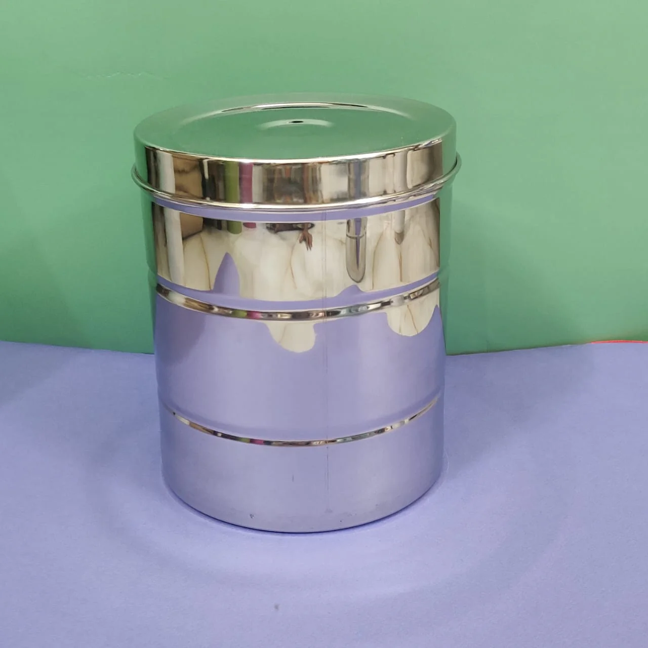 Chettinad Stainless Steel Rice Keeper - Image 7